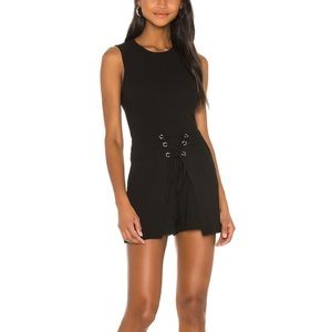 NWT BCBGeneration Sleeveless Front Lace Up Romper